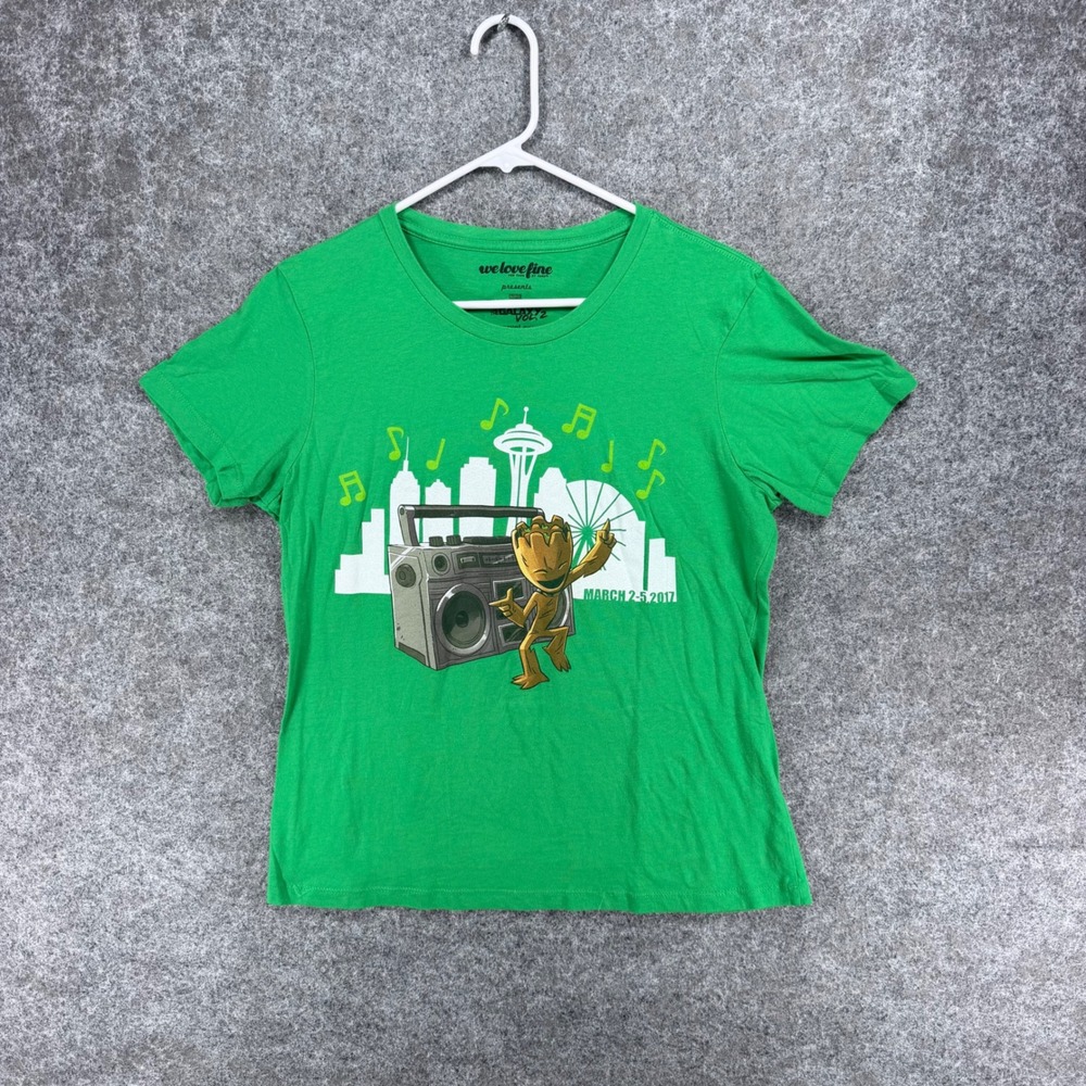 WeLoveFine Marvel Guardians Galaxy Vol 2 Groot Emerald City Comic Con 2017 Tee L